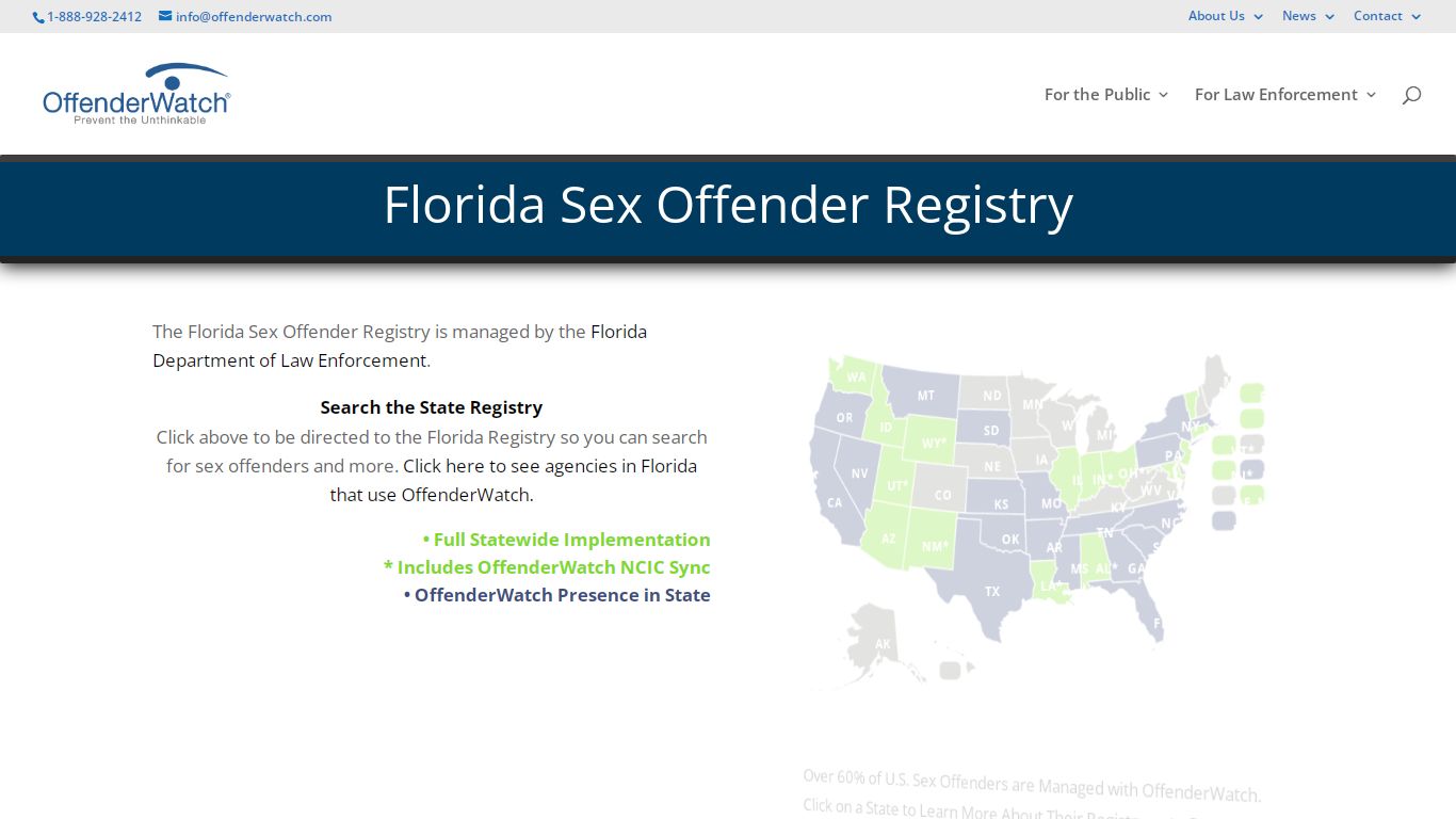 Florida Sex Offender Registry - Search for Sex Offenders